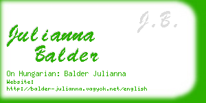 julianna balder business card